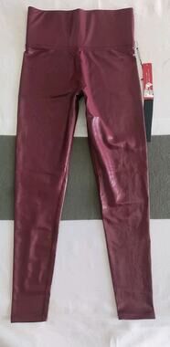 Carbon38 Leggings Womens XS Maroon Ankle Yoga Club Pants Gym Athletic
